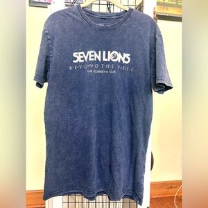 Seven Lions Beyond the Veil Journey III Unisex TShirt M - Denim Blue